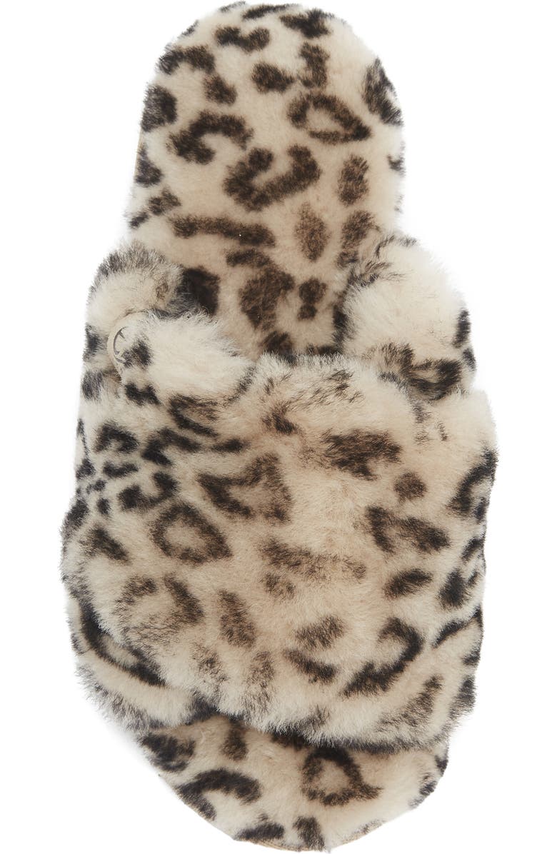 EZ Feet Genuine Shearling Mule, Alternate, color, Leopard