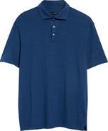 Thom Sweeney Short Sleeved Linen Polo