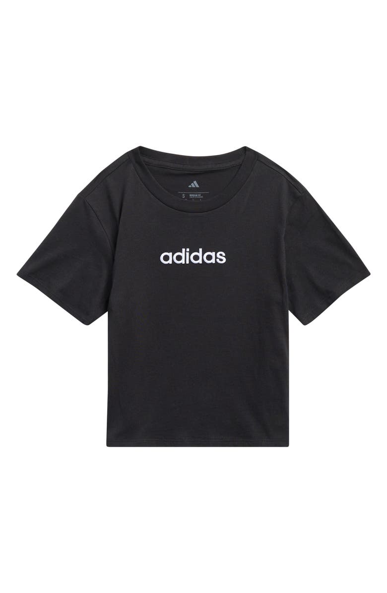 adidas Kids' Logo Graphic T-Shirt, Main, color, Black