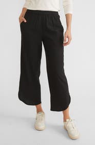 Marine Layer Allison Pull-On Crop Wide Leg Pants