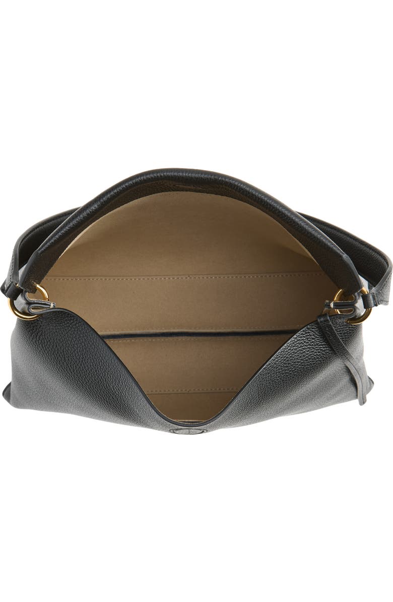 Wandler Small Penelope Leather Tote, Alternate, color, Black Crust