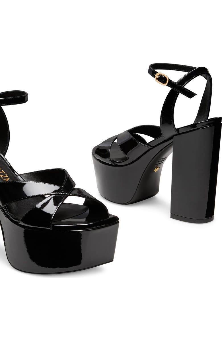 Stuart Weitzman Miami Square High 140 Platform Sandal, Alternate, color,