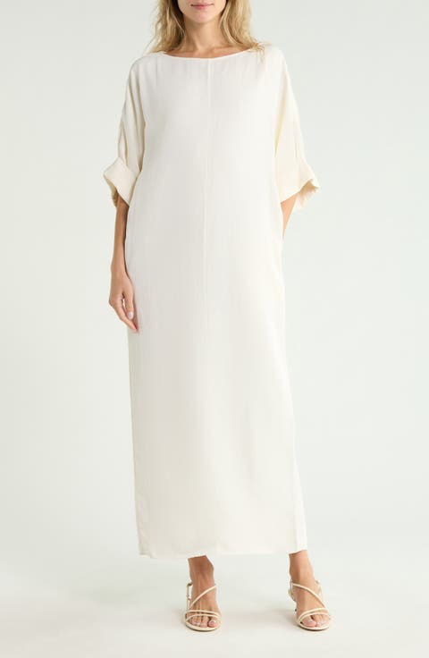 Cotton and Linen Shift Dress
