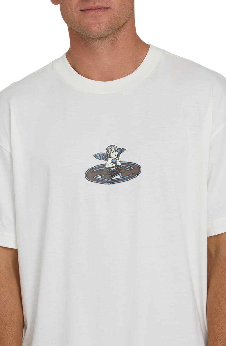 Billabong Bad Dog Cherub OG Graphic T-Shirt, Alternate, color, Off White