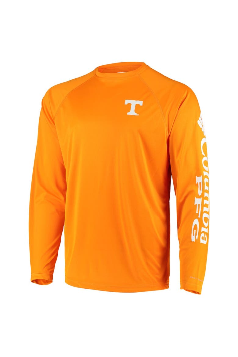 Men's Columbia Tennessee Orange Tennessee Volunteers Terminal Tackle Omni-Shade Raglan Long Sleeve T-Shirt, Alternate, color, Tennessee Orange