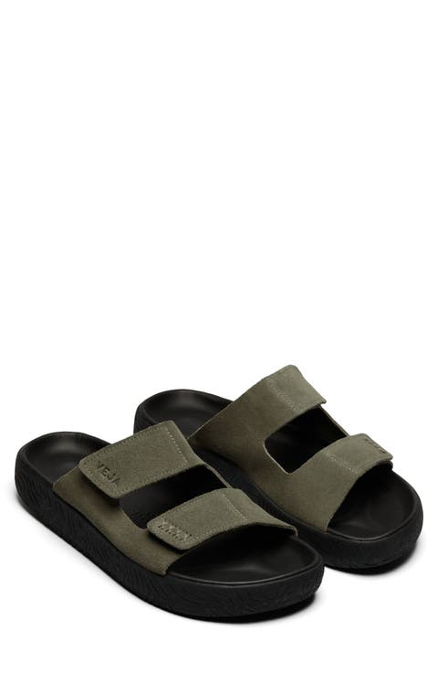 Etna Suede Slide Sandal (Men)