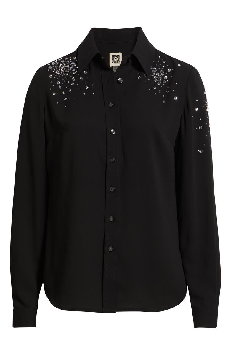 Anne Klein Embellished Shirt, Alternate, color,