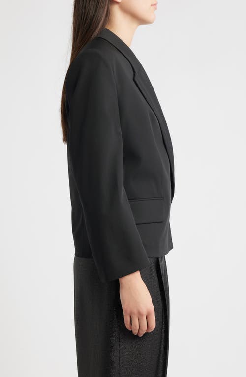 Hugo Boss Boss Janeva Virgin Wool One-button Blazer In Black