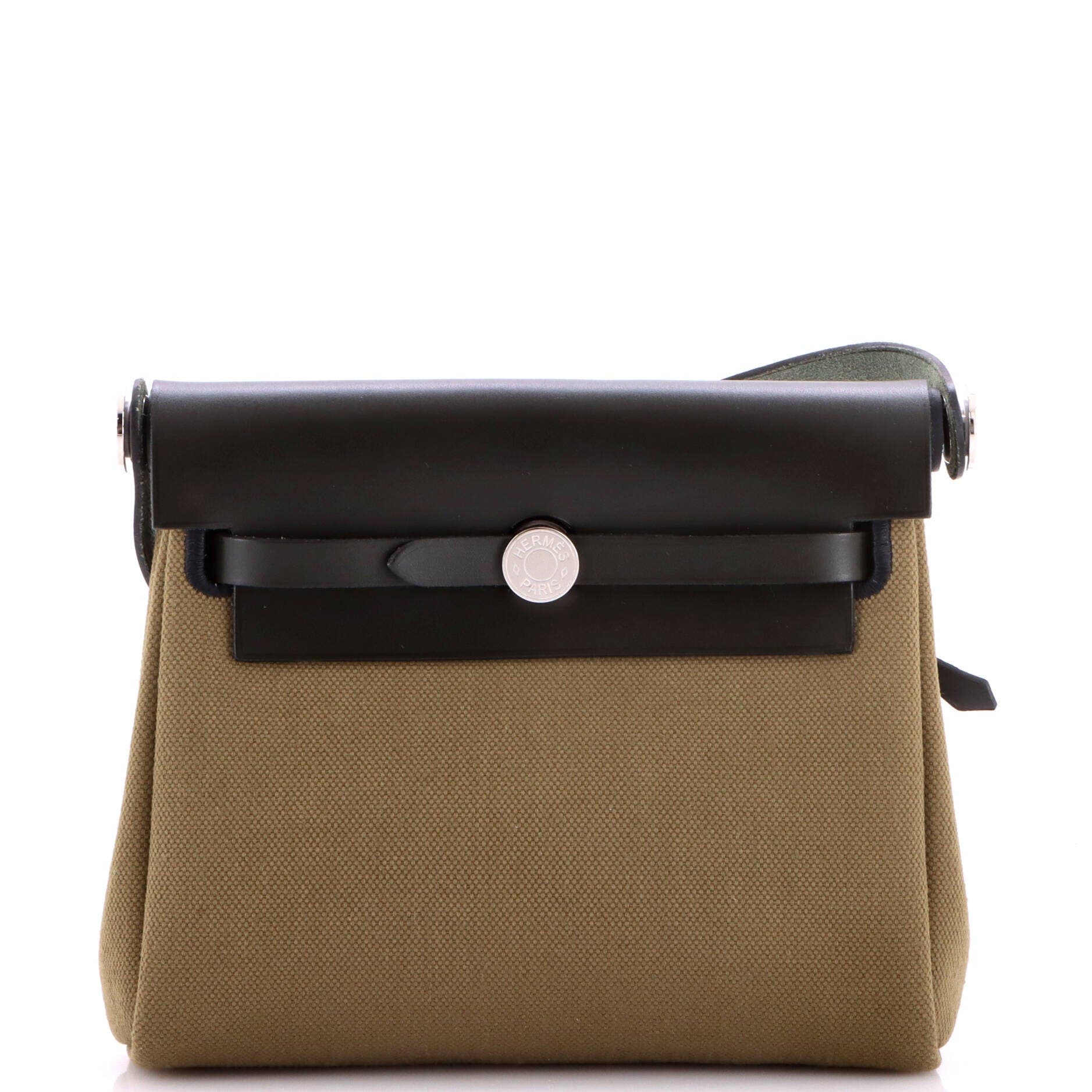 Herbag Zip Toile and Leather 20, Main, color, Beige