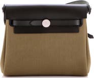 Pre-Owned Hermes Herbag Zip Toile and Leather 20