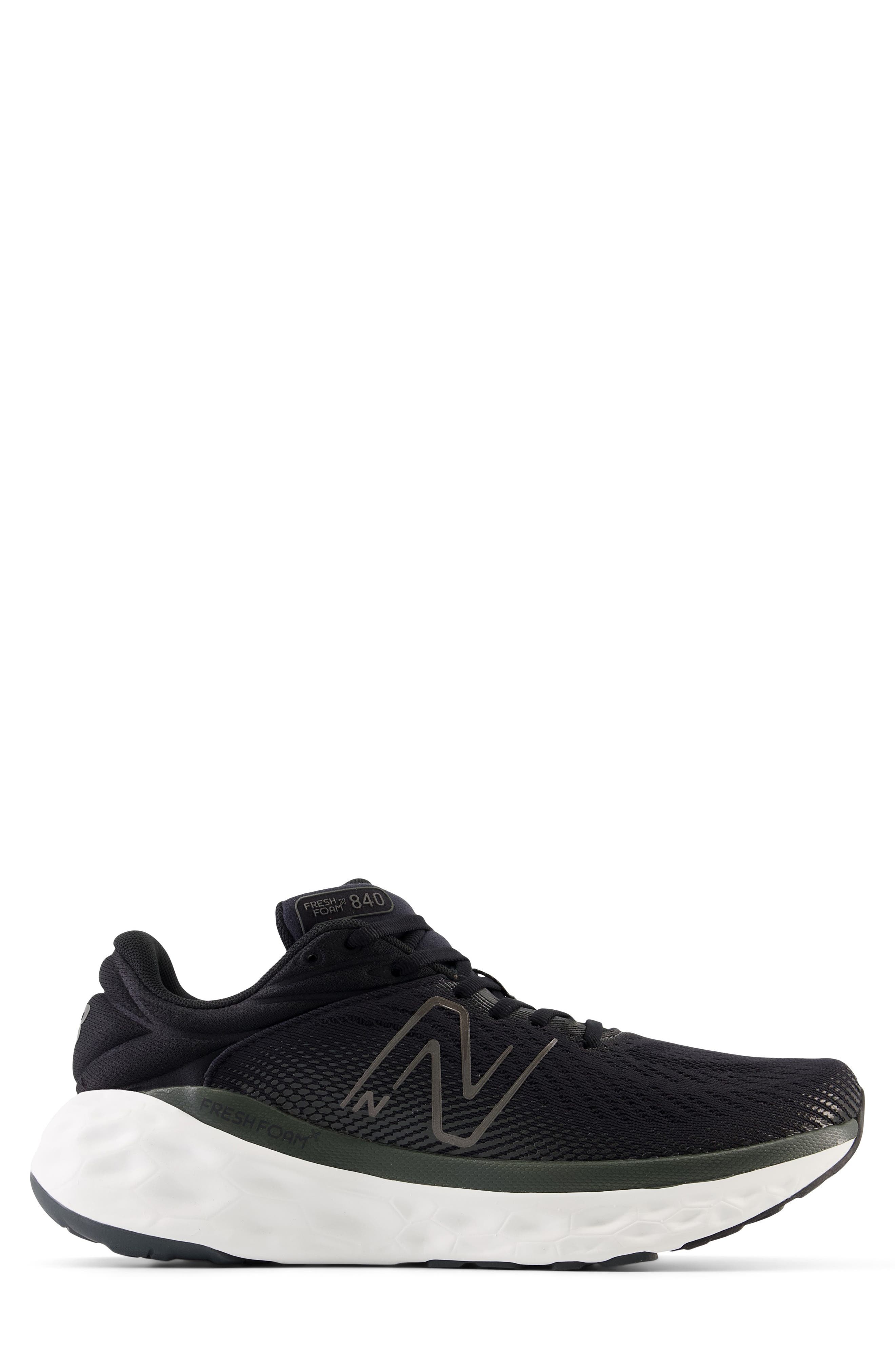 New Balance Fresh Foam X 840v1 Sneaker, Alternate, color, Blacktop/ Black