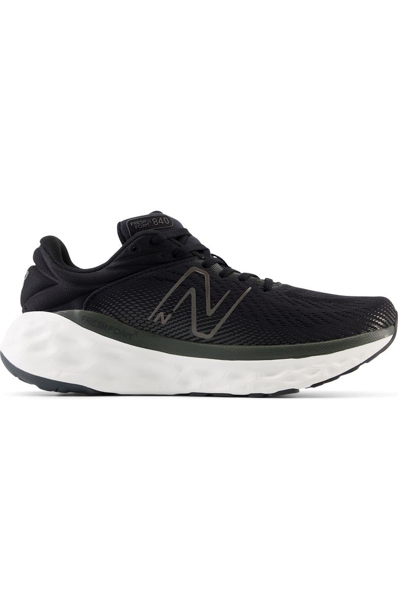 New Balance Fresh Foam X 840v1 Sneaker, Alternate, color, Blacktop/ Black