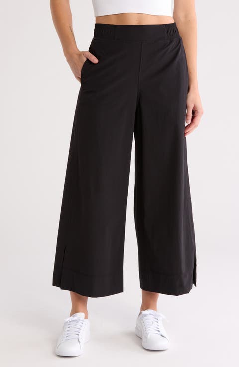 Dana High Waist Crop Wide Leg Pants