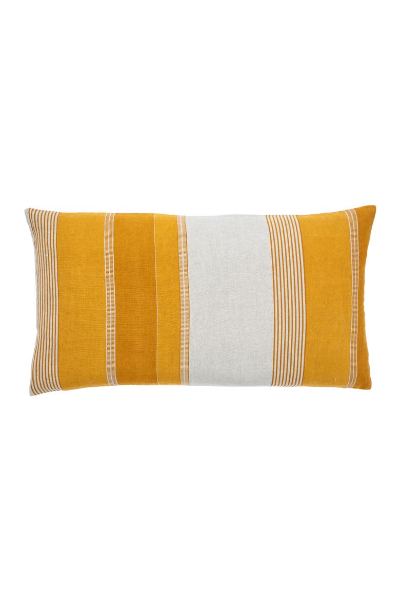 Stripe Ochre Pillow Cover, Main, color, Ochre
