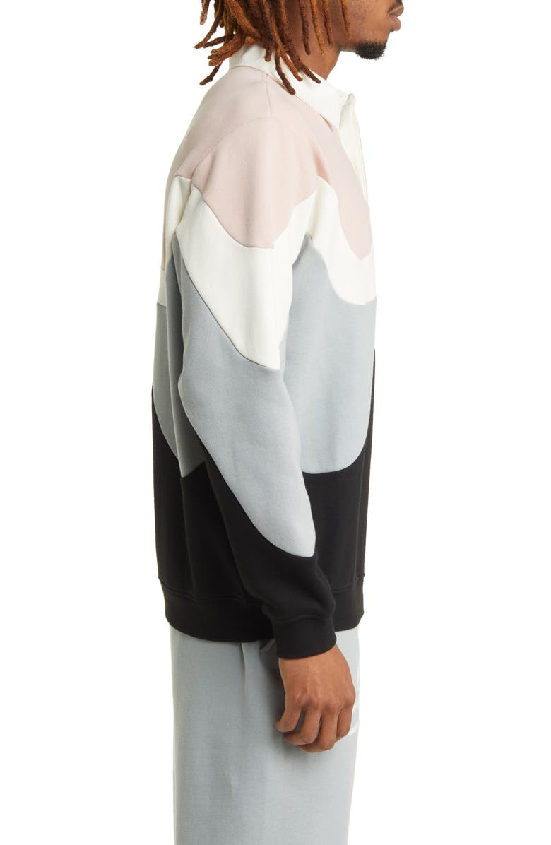 ICECREAM Big Drip Long Sleeve Polo Sweatshirt, Alternate, color, 