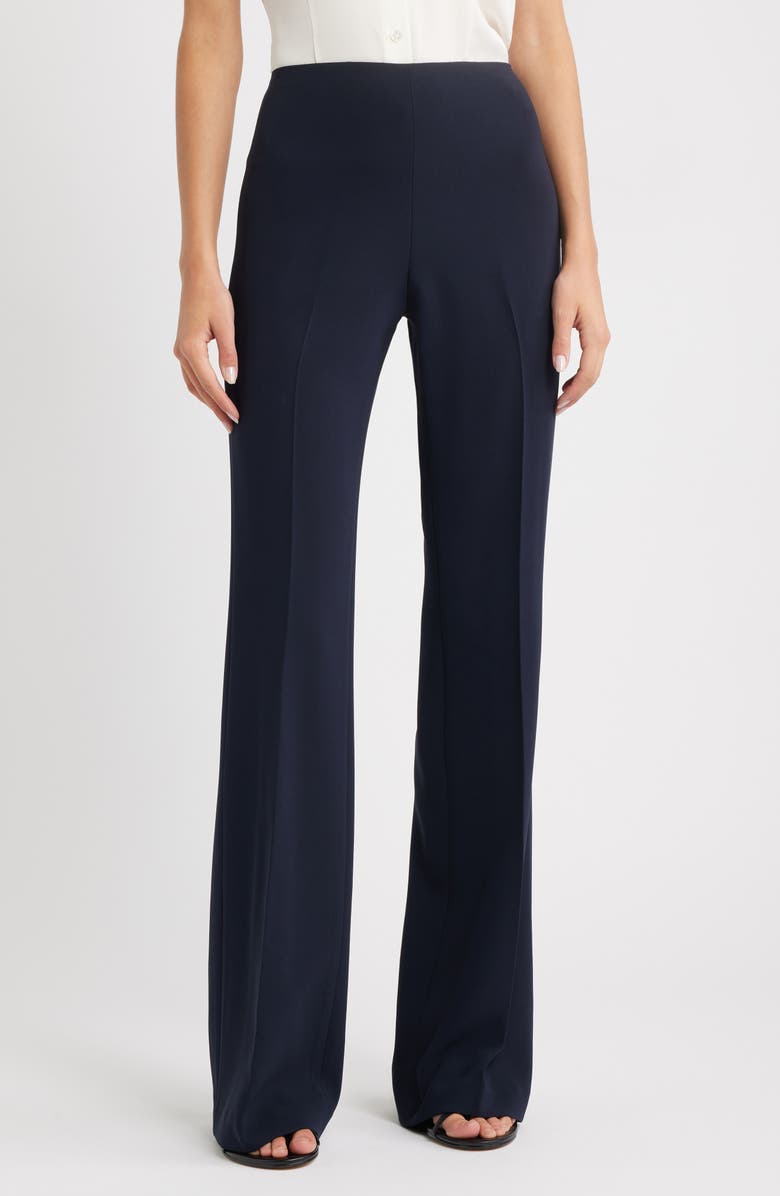 Theory 'Demitria - Admiral Crepe' Flare Leg Pants, Main, color, Deep Navy