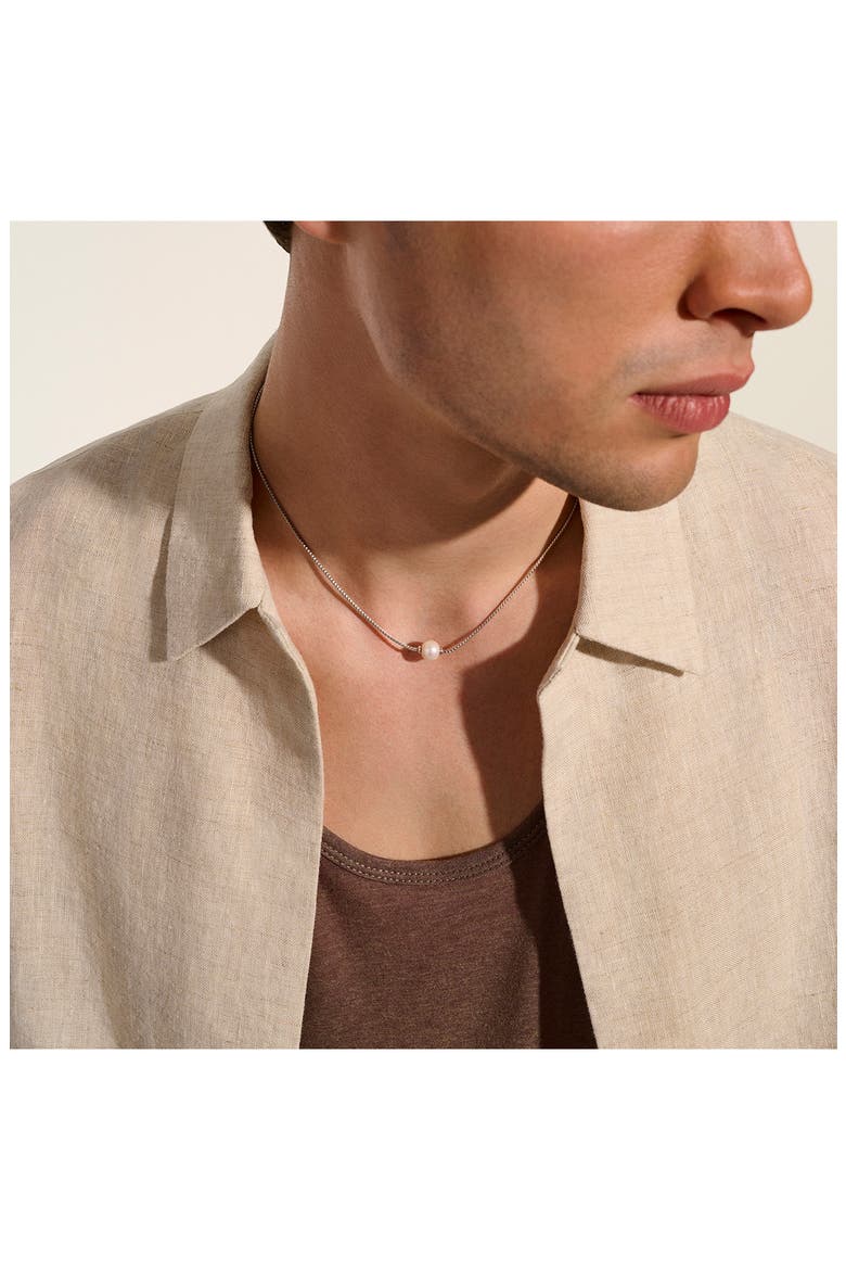 JH Essentials Pearl Necklace, 1.8mm, Alternate, color, SILVER
