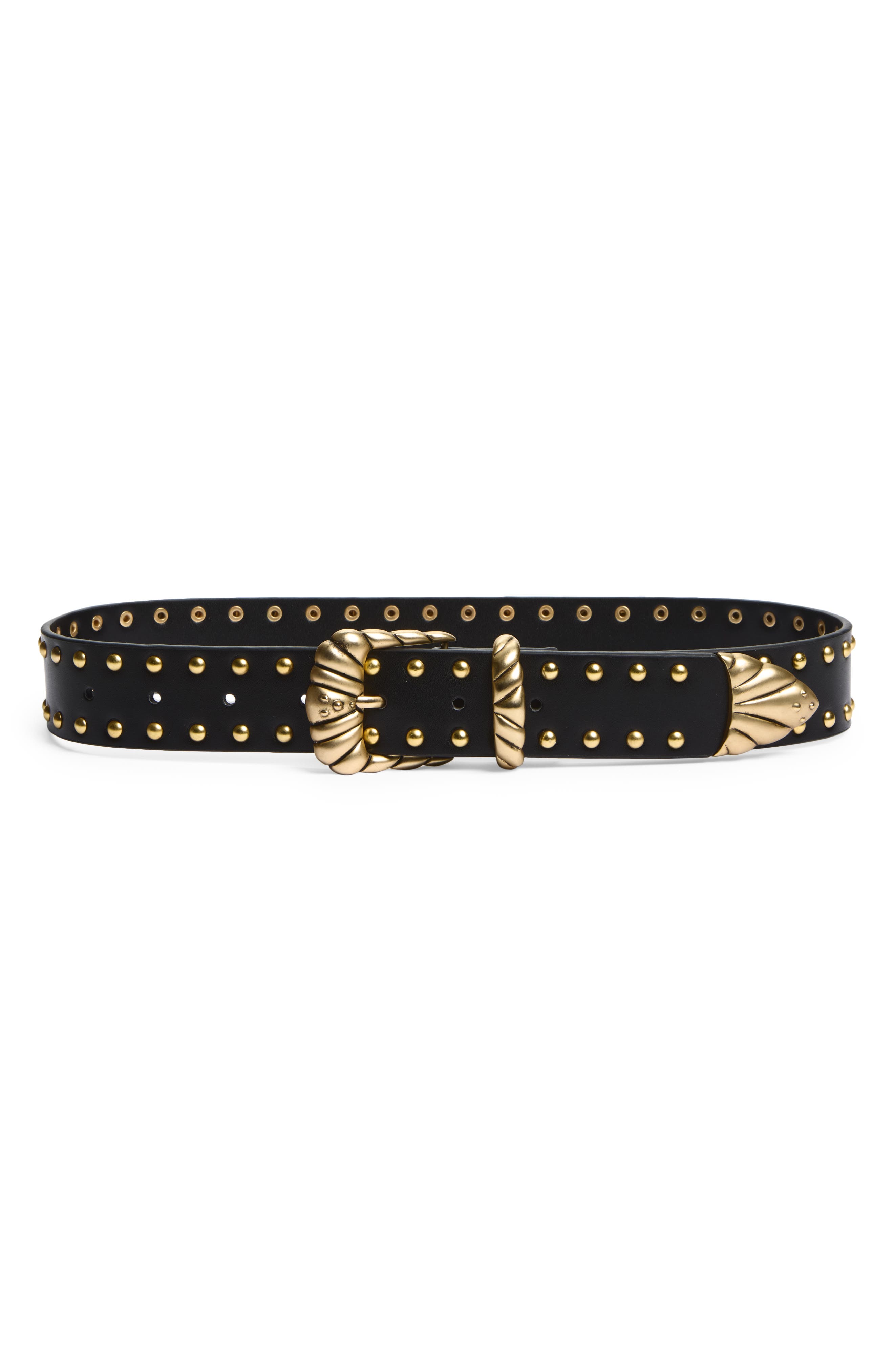 Studded Wide Western Belt