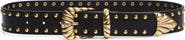 Good American Studded Wide Western Belt