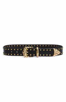 Studded Wide Western Belt