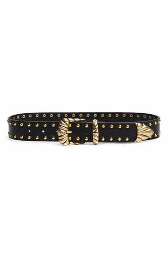 Studded Wide Western Belt