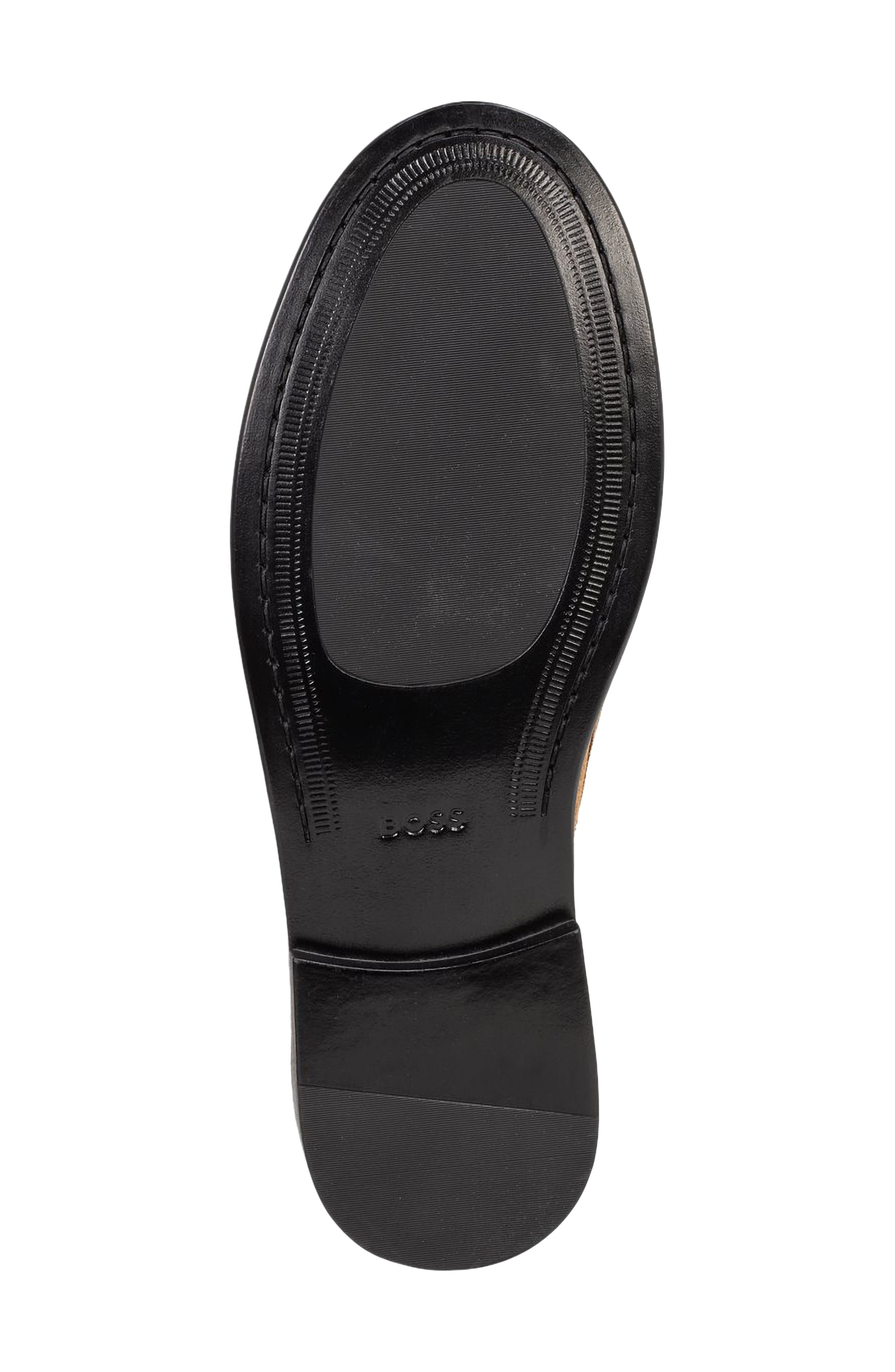 BOSS Tevan Moc Toe Penny Loafer, Alternate, color, Brown