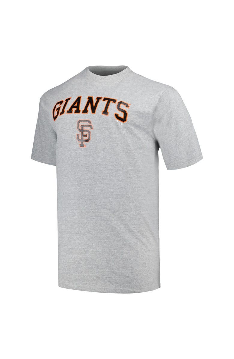 PROFILE Men's Profile Black/Heather Gray San Francisco Giants Big & Tall T-Shirt Combo Pack, Alternate, color, Black