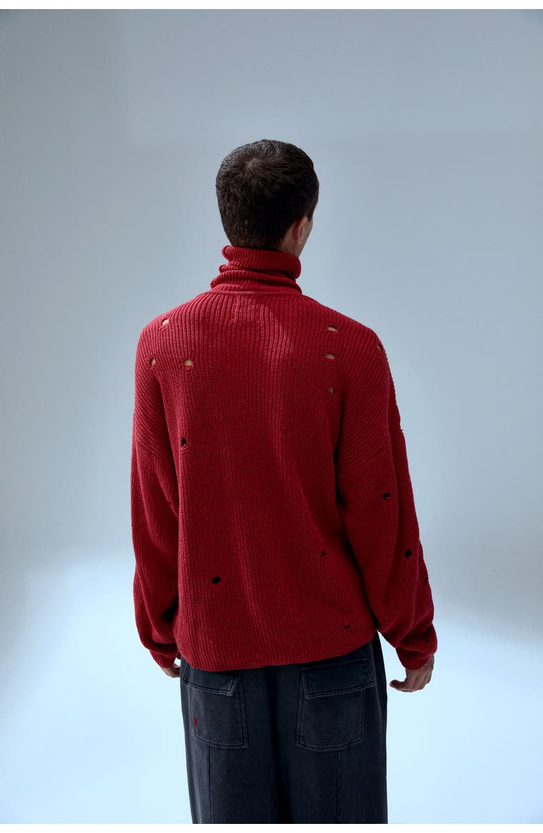 PCFG Cashmere Blend Your *Itch High Neck Sweat, Alternate, color, Red