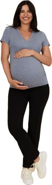 MOTHERHOOD MATERNITY Mia Secret Fit Over the Belly Slim Straight Leg Pant