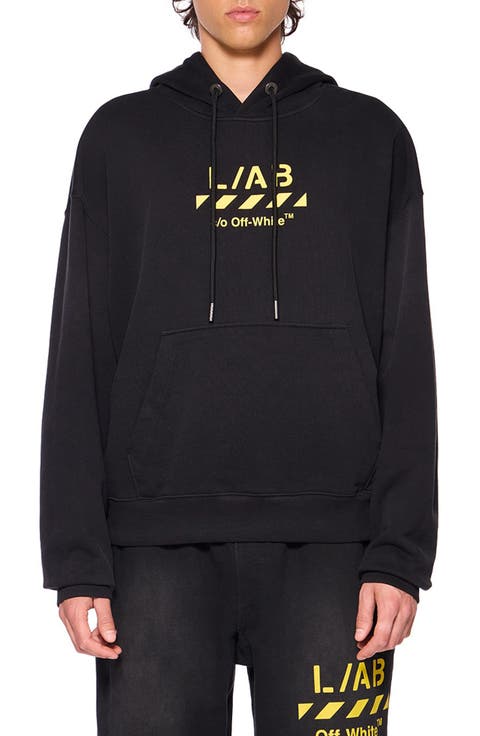 Diag Garment Cotton Washed Hoodie