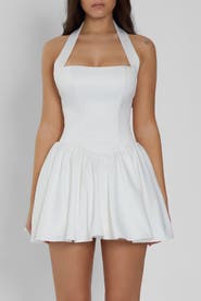 LEAU Hyades Halter Corset Mini Dress