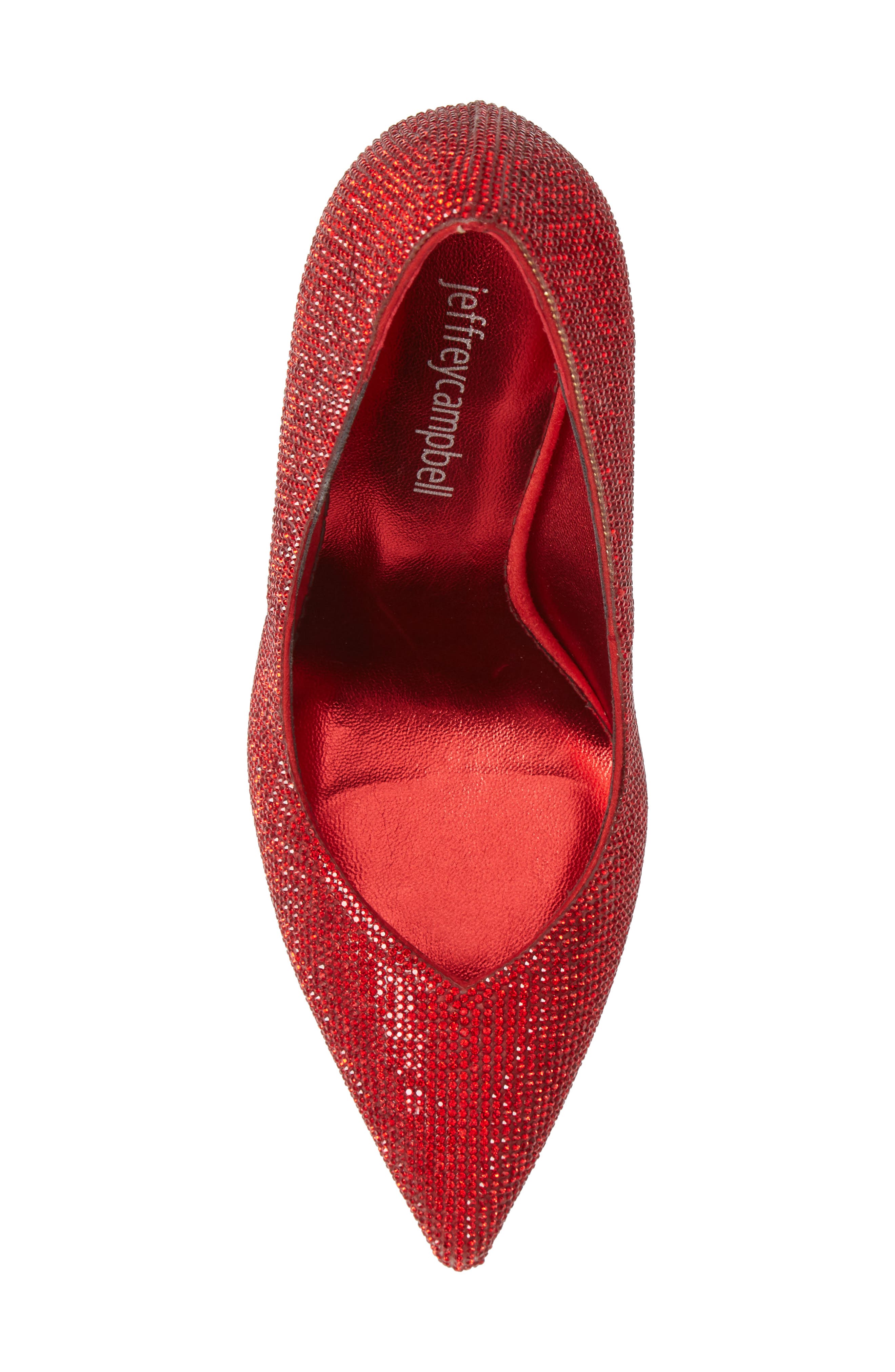 Jeffrey Campbell Lure-JS Crystal Embellished Pointed Toe Pump, Alternate, color, 