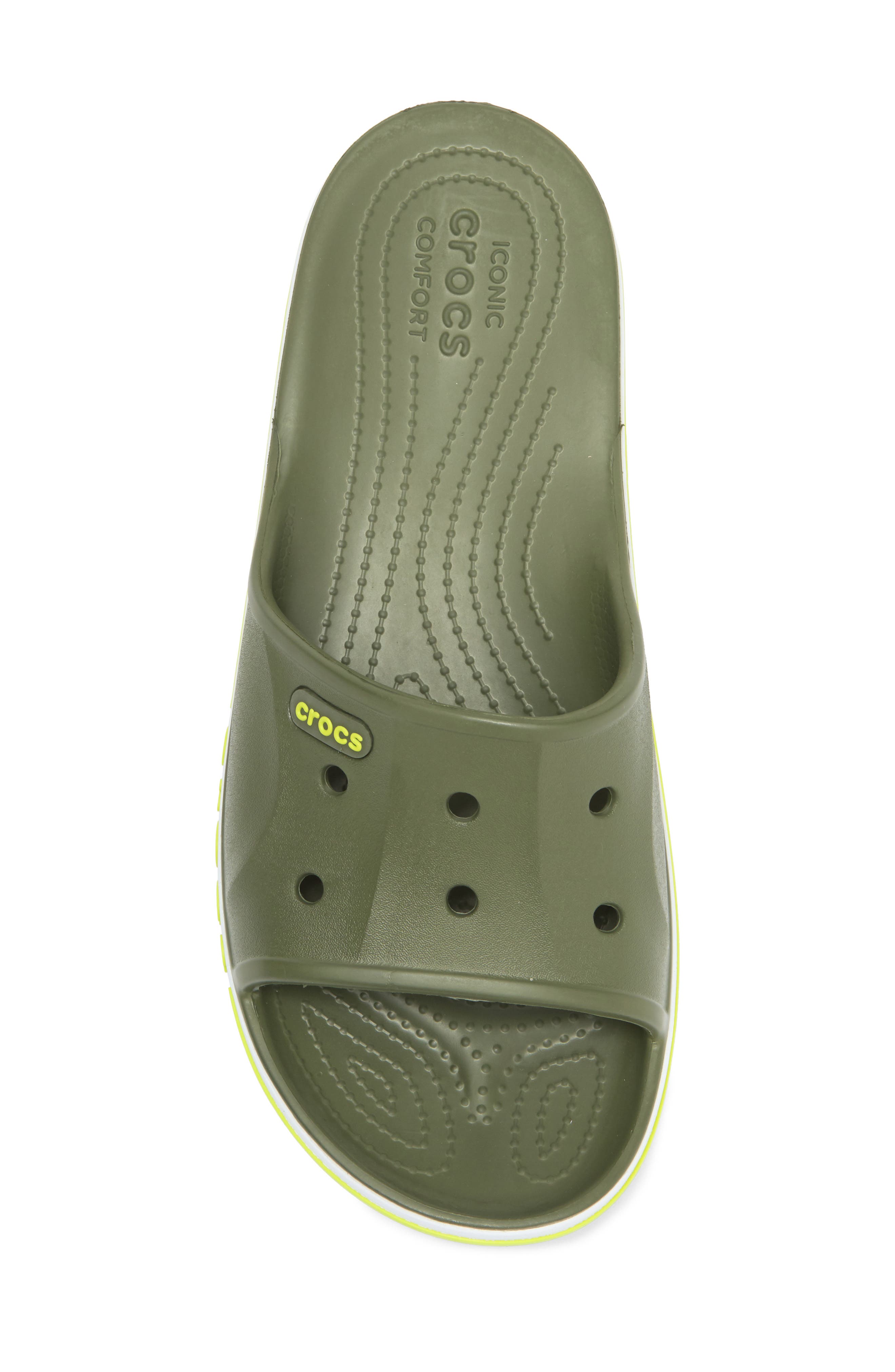 CROCS Bayaband Slide Sandal, Alternate, color, Army Green