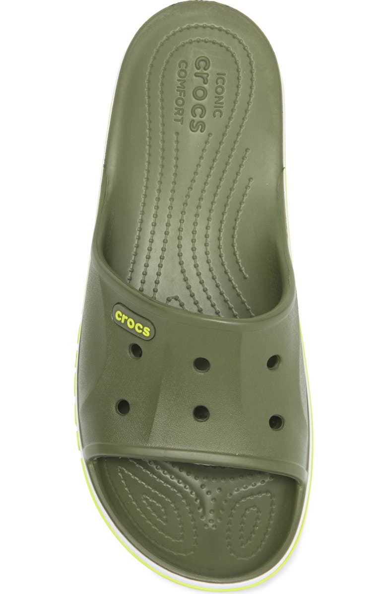CROCS Bayaband Slide Sandal, Alternate, color, Army Green