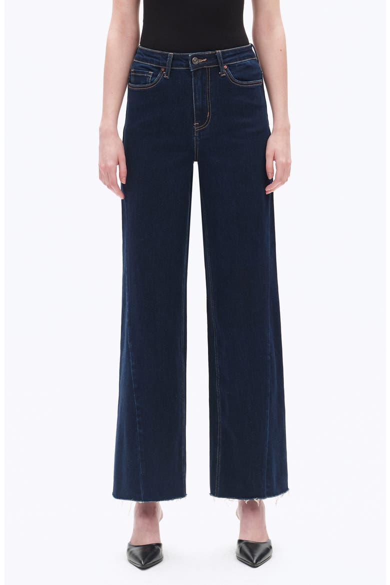 Beth High Waist Wide Leg Jeans, Main, color, DEEP WATER