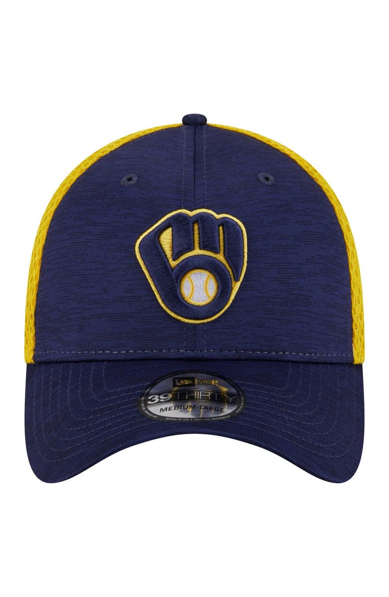 New Era Men's New Era Navy Milwaukee Brewers Neo 39THIRTY Flex Hat, Alternate, color, Navy