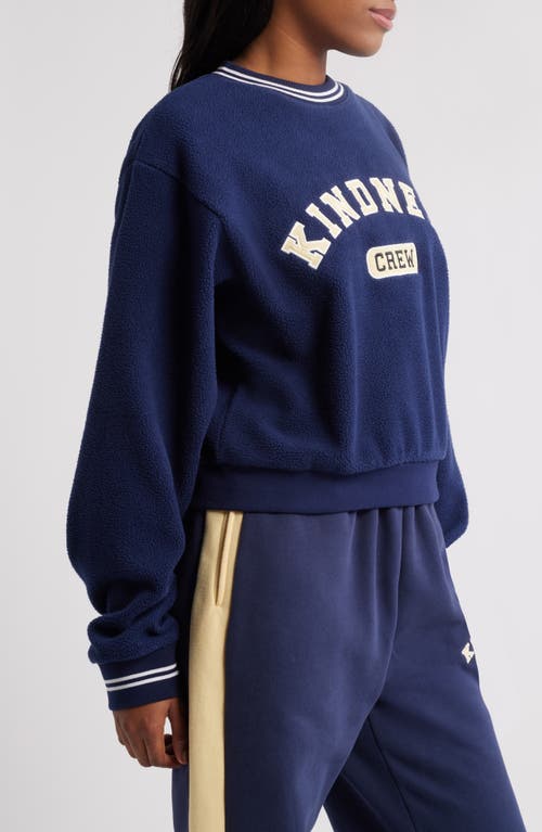Shop The Mayfair Group Kindness Crew Teddy Fleece Crewneck Sweatshirt