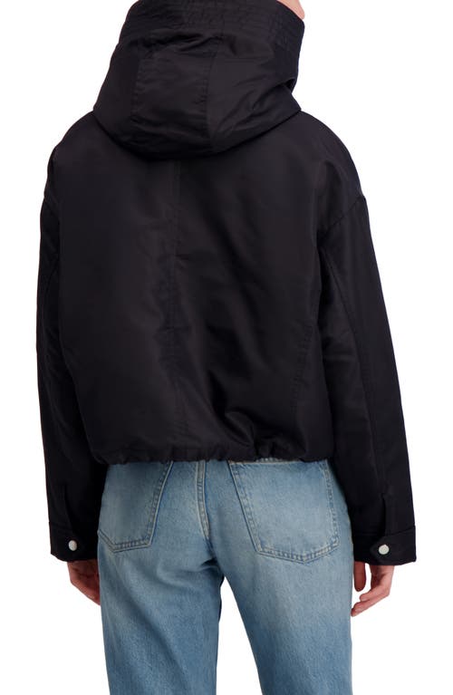 Laundry By Shelli Segal Faux Shearling Lined Hooded Jacket In Blue