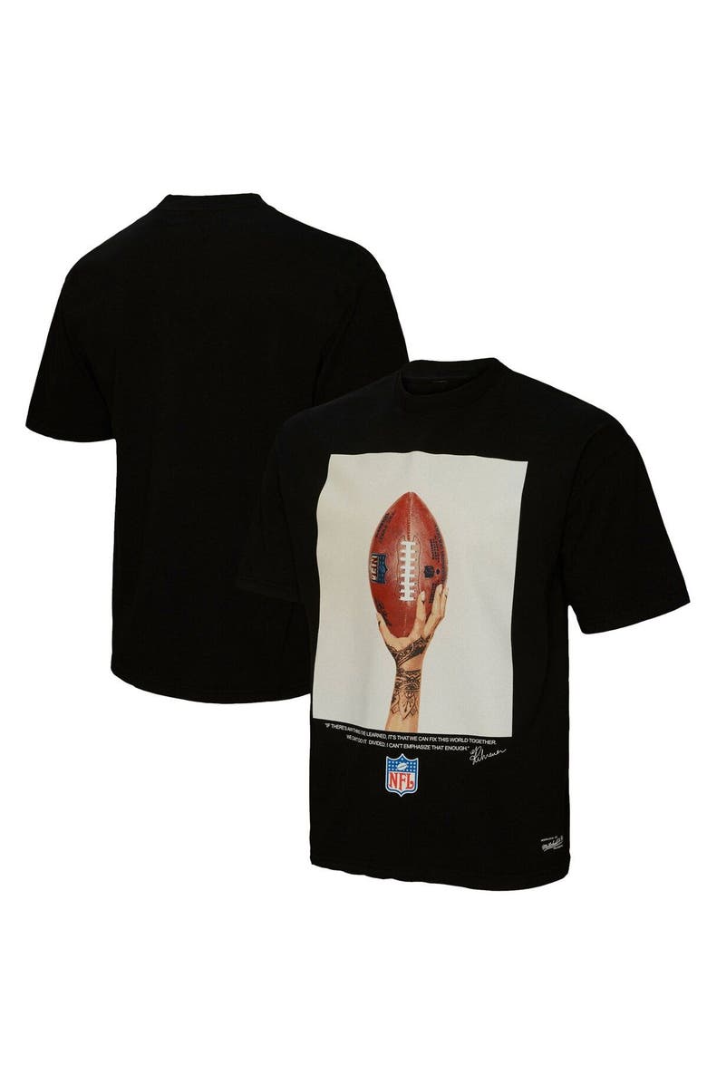 FENTY for Mitchell & Ness Unisex FENTY for Mitchell & Ness Black Super Bowl LVII Icon T-Shirt, Main, color,