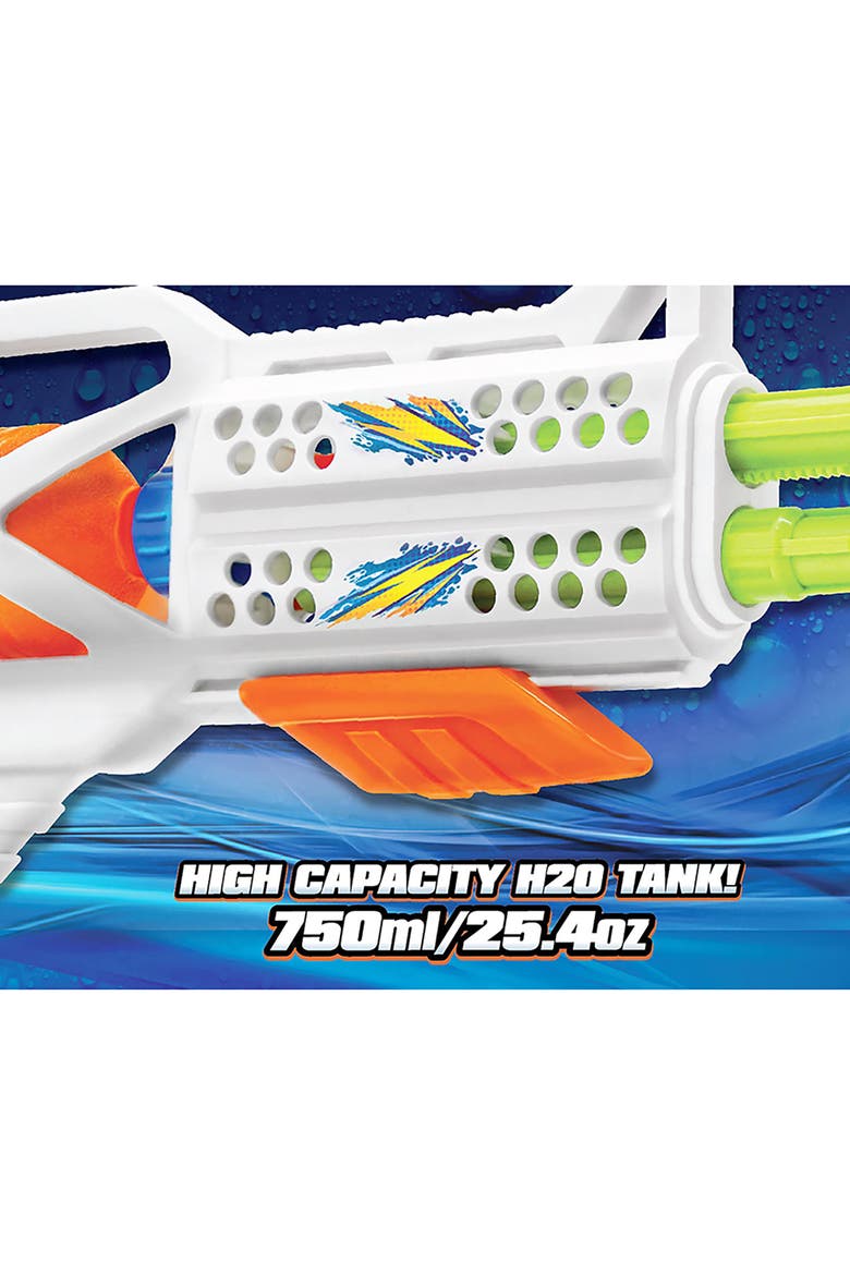 Water Blaster, Double Impact, Pump Action Dual Barrels, Alternate, color, Multicolored