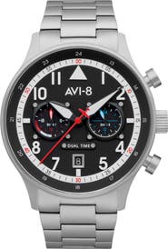 AVI-8 Hawker Hurricane Carey Chronograph Bracelet Watch, 44mm