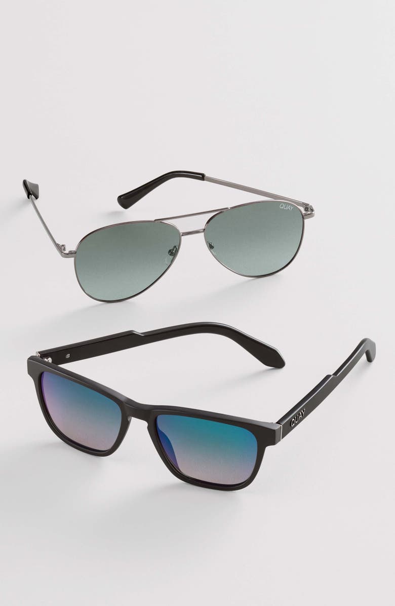 QUAY Australia Still Standing 60mm Aviator Sunglasses, Alternate, color,