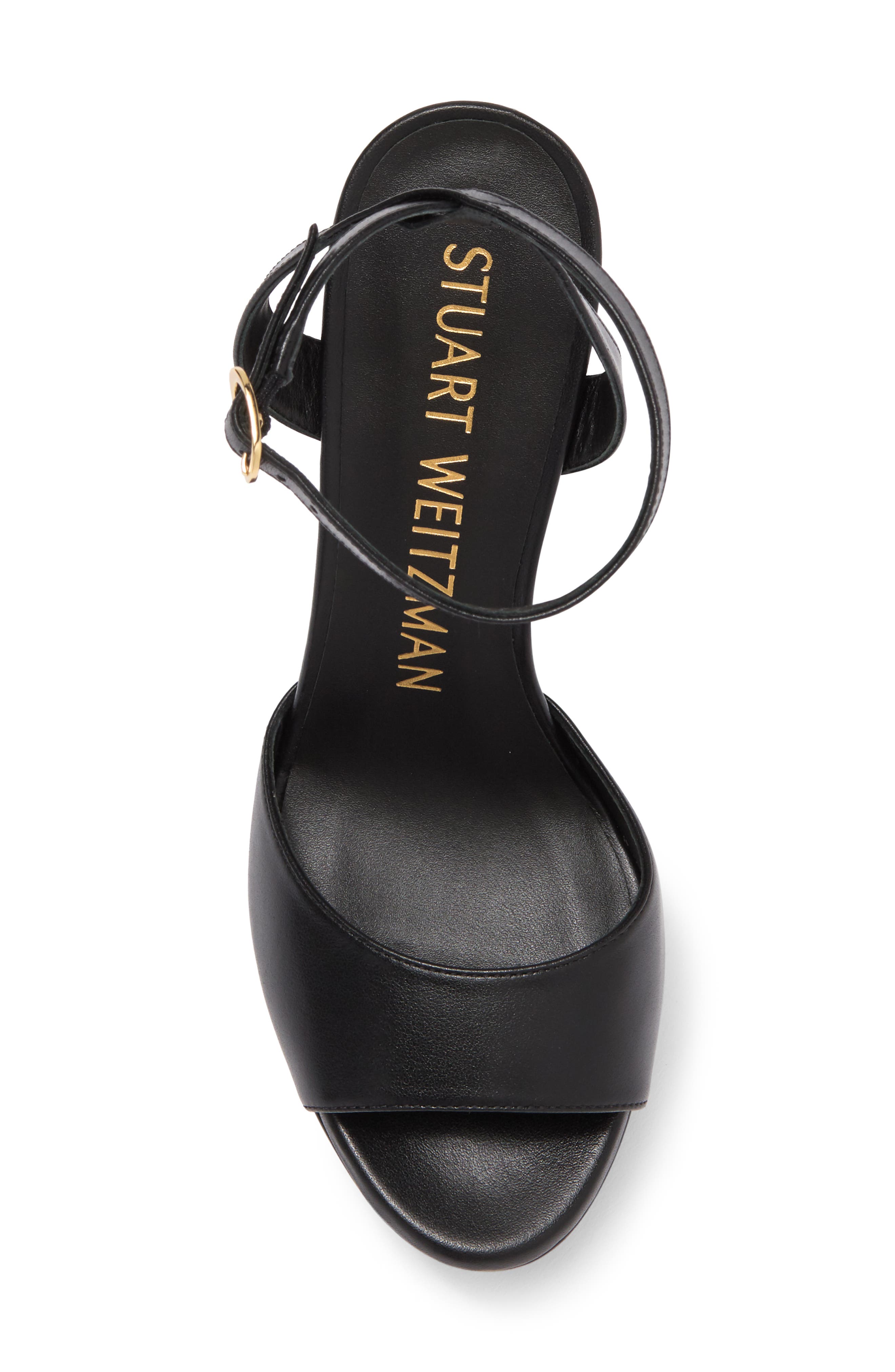 Stuart Weitzman Ryder II Platform Sandal, Alternate, color, Black