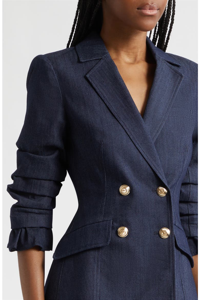 Bekah Blazer Minidress, Alternate, color, INDIGO