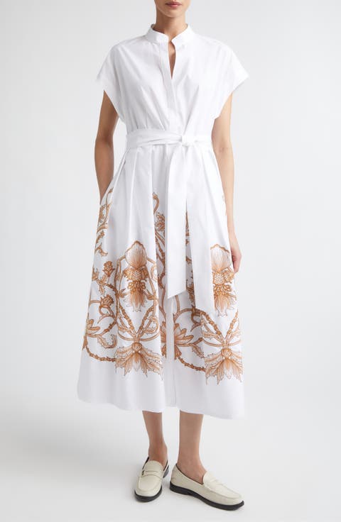 Val Embroidered Cotton Shirtdress