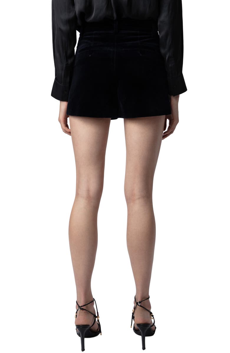 Zadig & Voltaire Cotton Velvet Shorts, Alternate, color, 