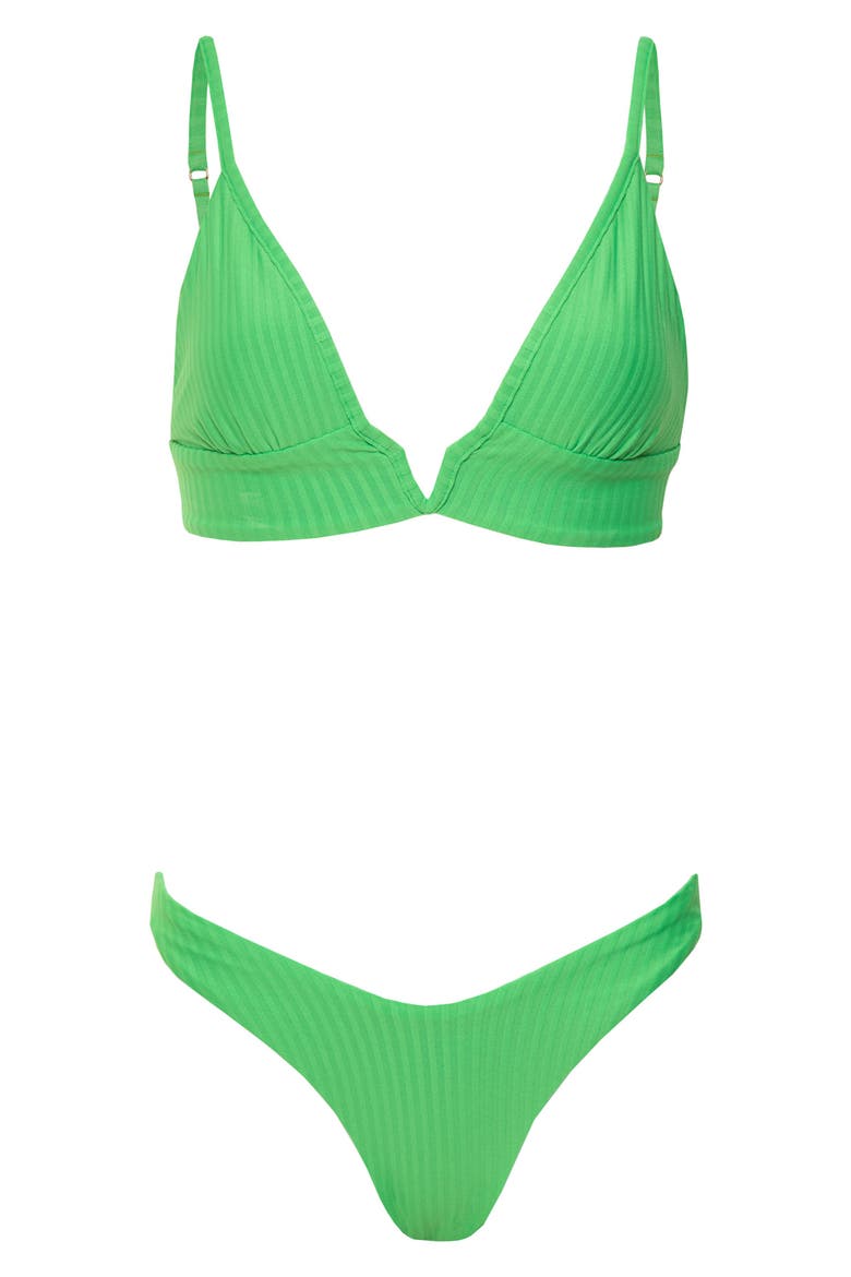 Splendor Bikini Bottoms, Alternate, color, GREEN