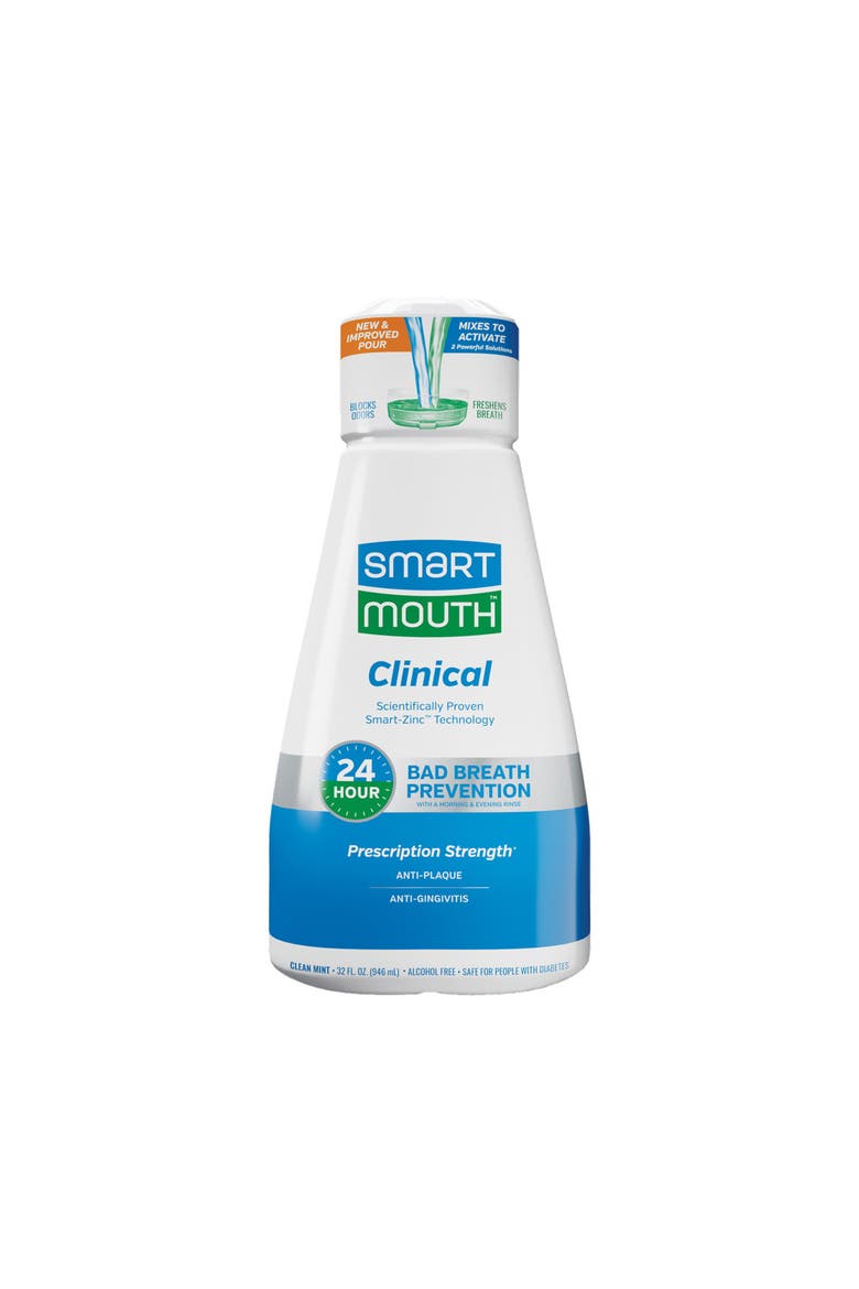Clinical Zinc Activated Anti-Plaque Mouthwash 32 fl oz, Main, color, Clean Mint