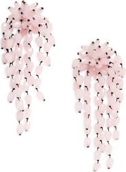 Isabel Marant Hanabi Beaded Clip-On Drop Earrings