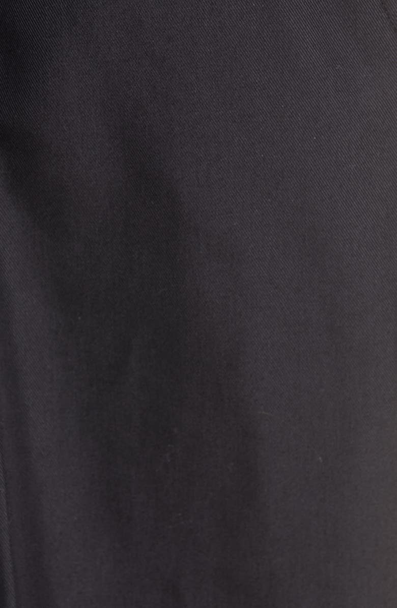 Alexander Wang Logo Waist Cotton Twill Wide Leg Pants, Alternate, color,